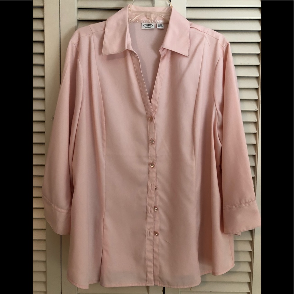 Cato 3/4 sleeve pink top